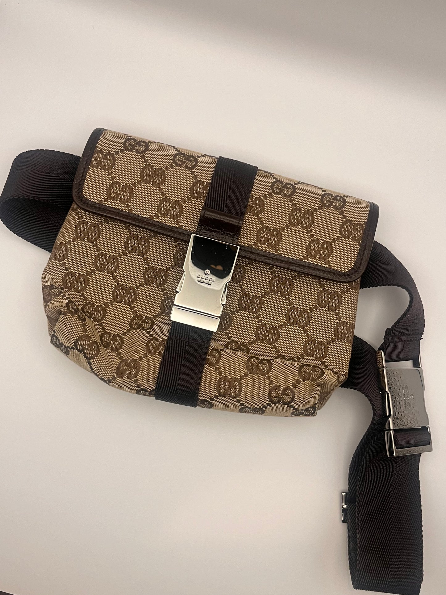 Gucci Monogram Canvas Belt Bag