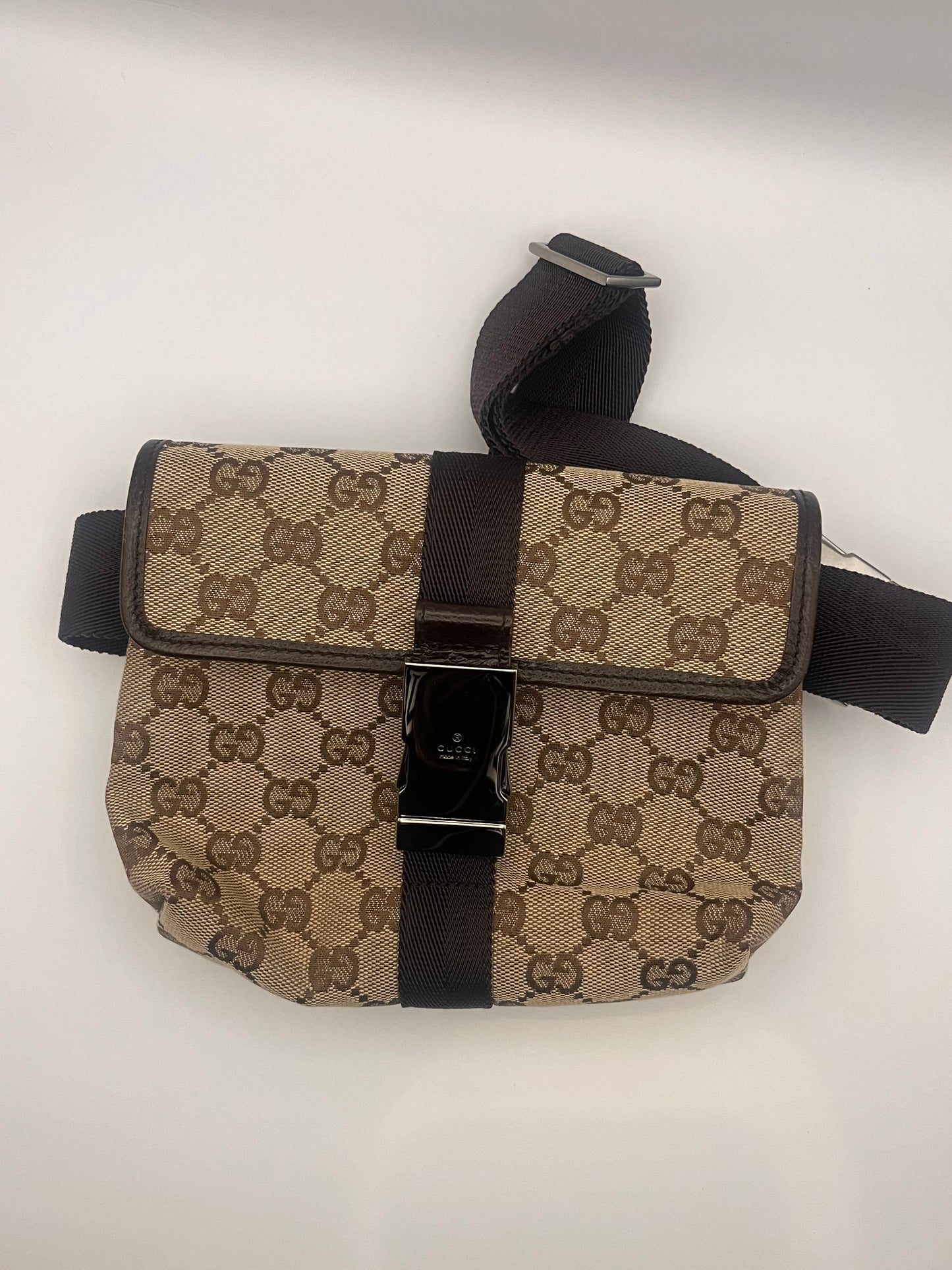 Gucci Monogram Canvas Belt Bag