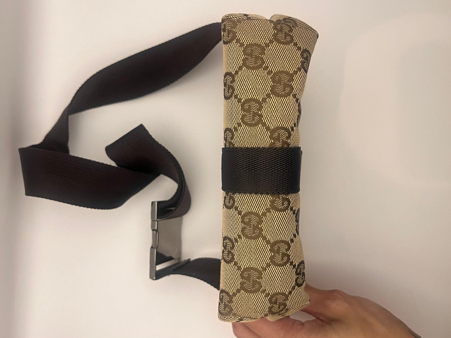 Gucci Monogram Canvas Belt Bag