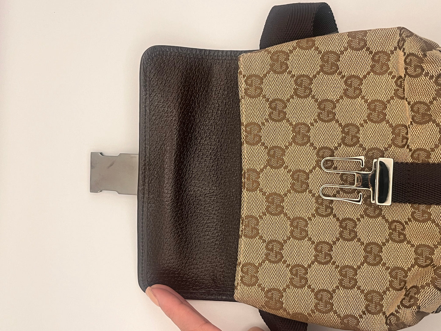 Gucci Monogram Canvas Belt Bag