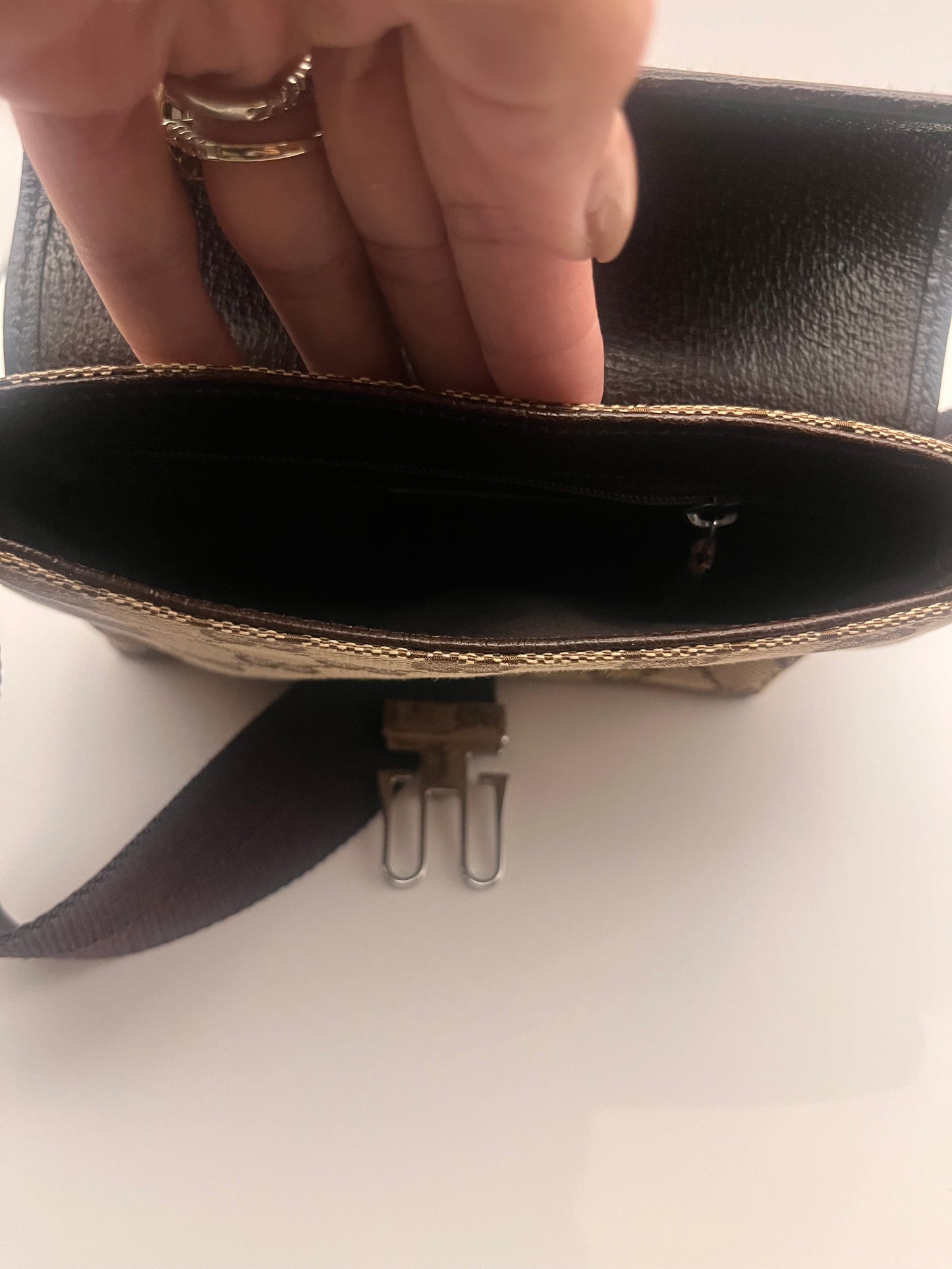 Gucci Monogram Canvas Belt Bag