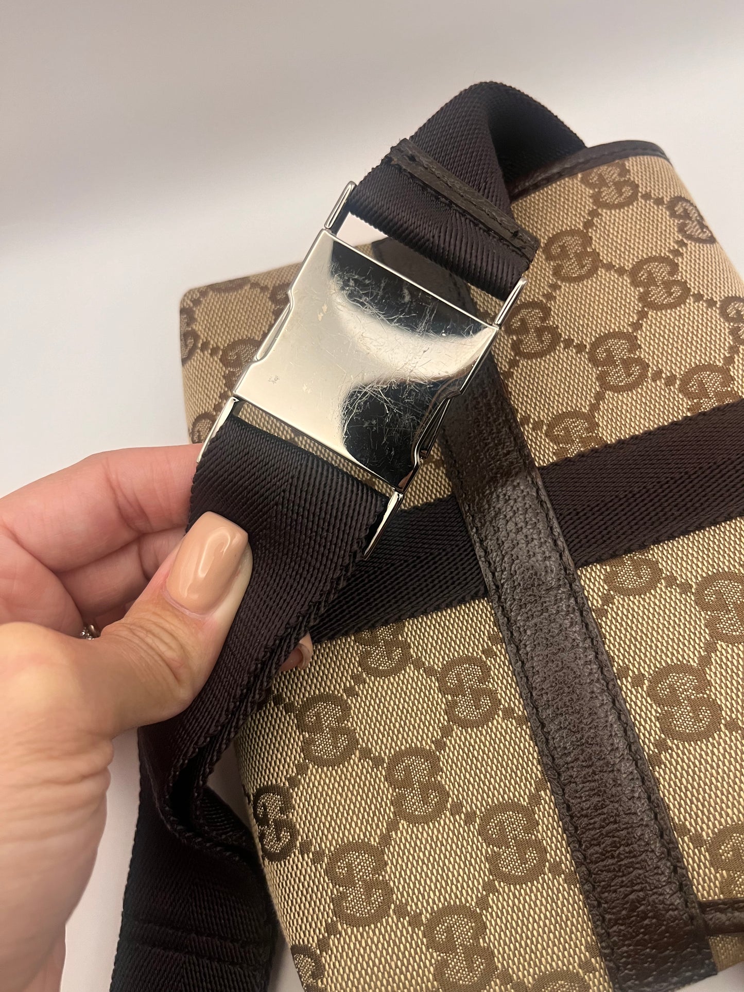 Gucci Monogram Canvas Belt Bag