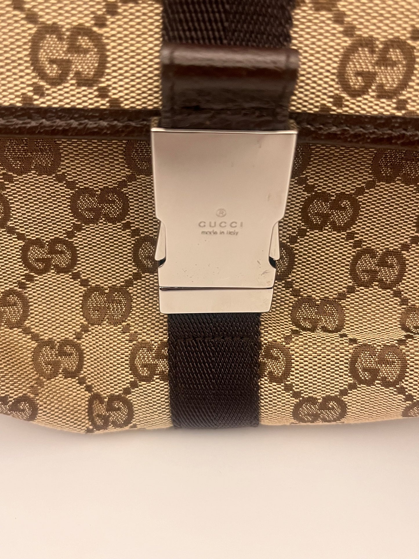 Gucci Monogram Canvas Belt Bag